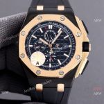 1:1 Swiss Audemars Piguet AP Royal Oak Offshore 26406FR Black and Rose Gold Watch Super Clone